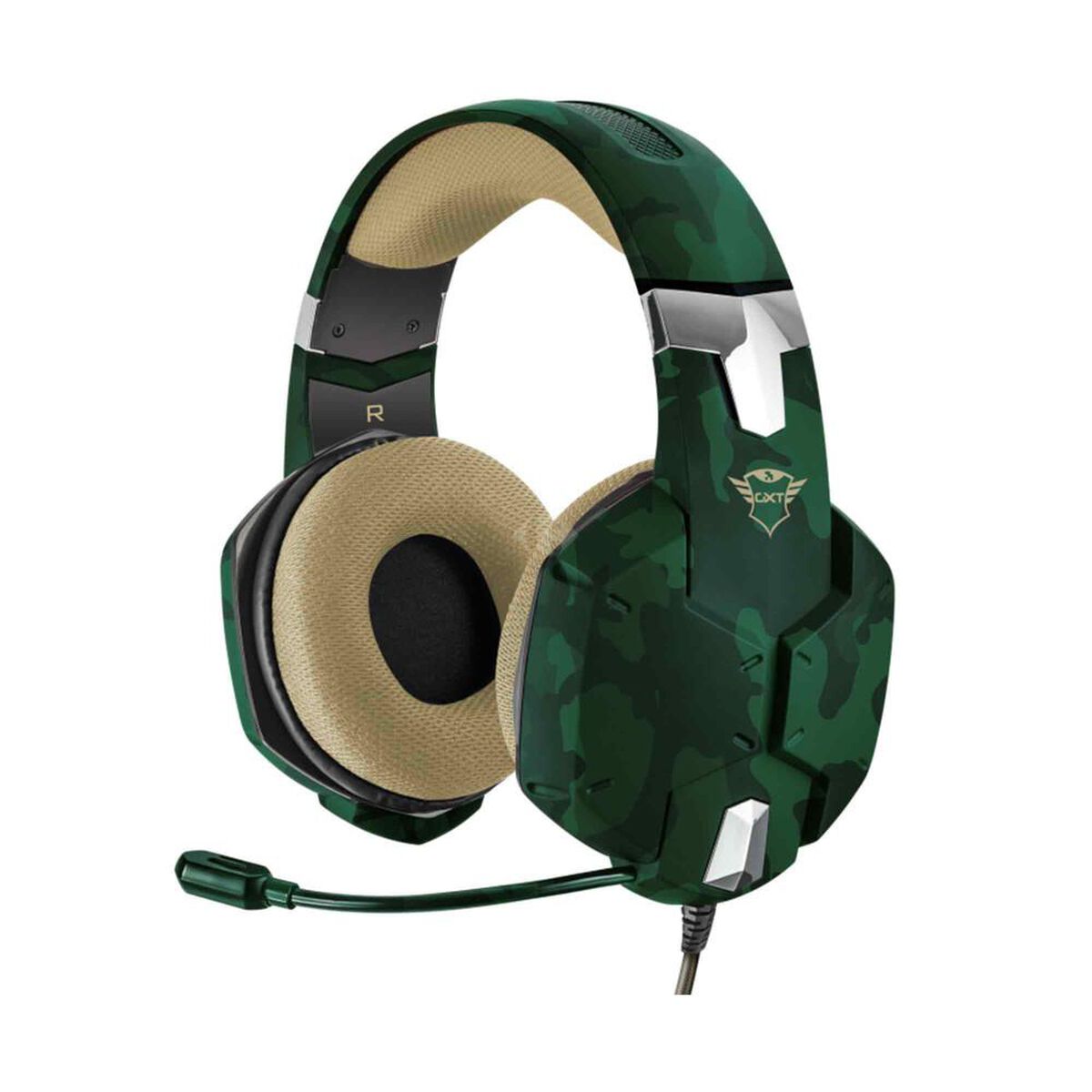 Audifonos Gamer Trust Gaming GXT 322C Camuflaje / Verde