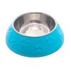 Plato Huellitas Celeste Para Perro L Mascan