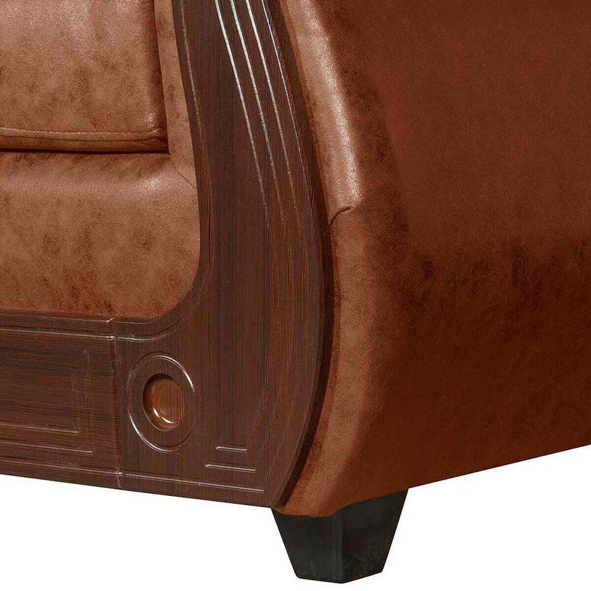 Sof&aacute; Black Factory Estambul 3 Cuerpos Terracota