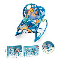 Silla Nido Mecedora con Vibración y Melodía Azul LuBabycas