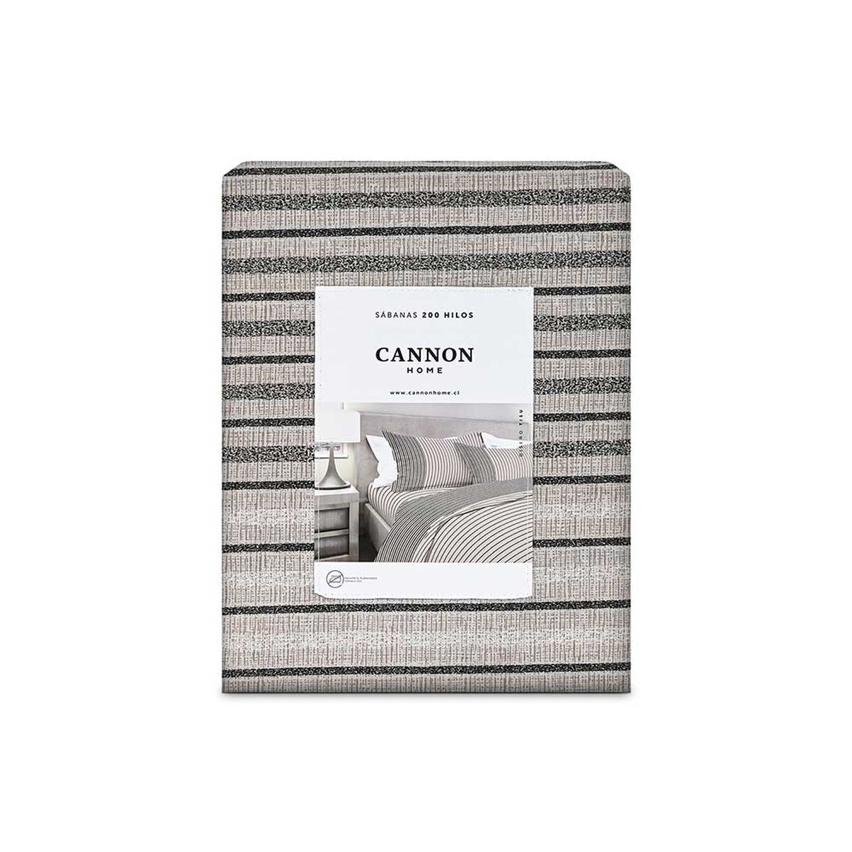 Juego de S&aacute;banas Cannon 1,5 Plazas Tisu 200 Hilos Beige