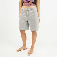 Bermuda Denim Mujer Icono Gris