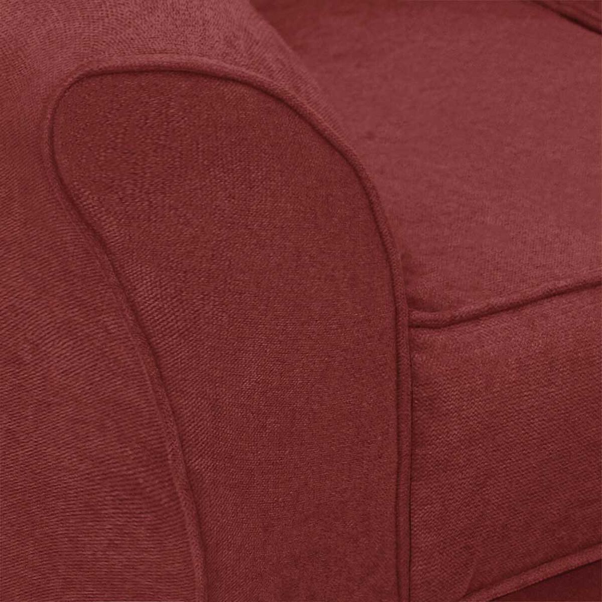 Sofá Seccional Modular Elegant Detail Minesota 7 Cuerpos Rojo