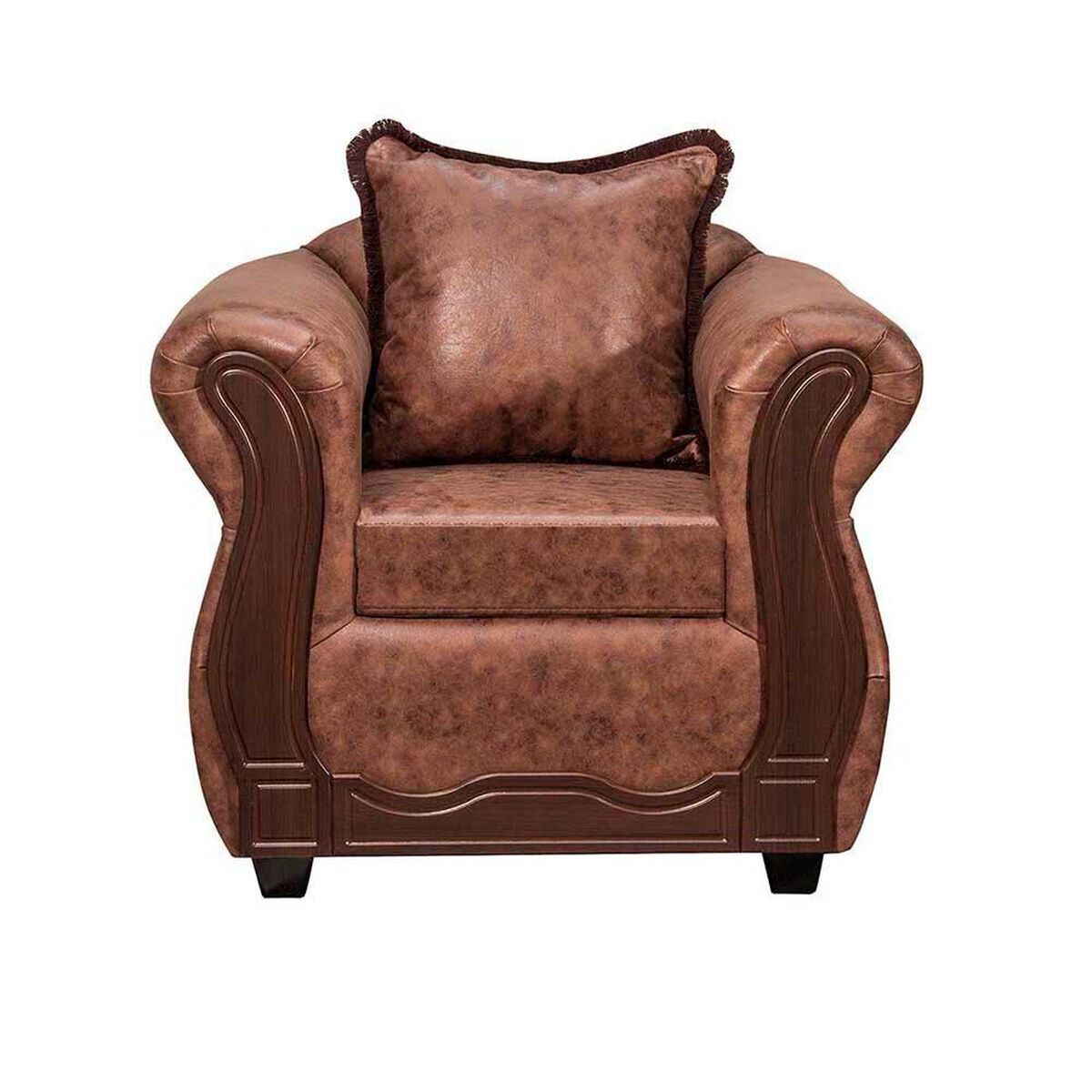 Juego de Living Black Factory Sofia 7 Cuerpos Caf&eacute;