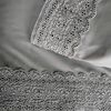 Juego de Sábanas Illusions 180 Hilos King Broderie Gris