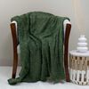 Manta Doral Chiporro Jacquard 127x152 cm Verde Olivo