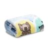 Frazada Reversible Bebe Animalitos Celeste Bebesit
