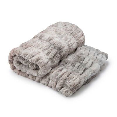 Manta Fur Zibel Gris