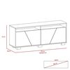 Rack TV 55 pulgadas + Bar Alto TuHome Fraktal