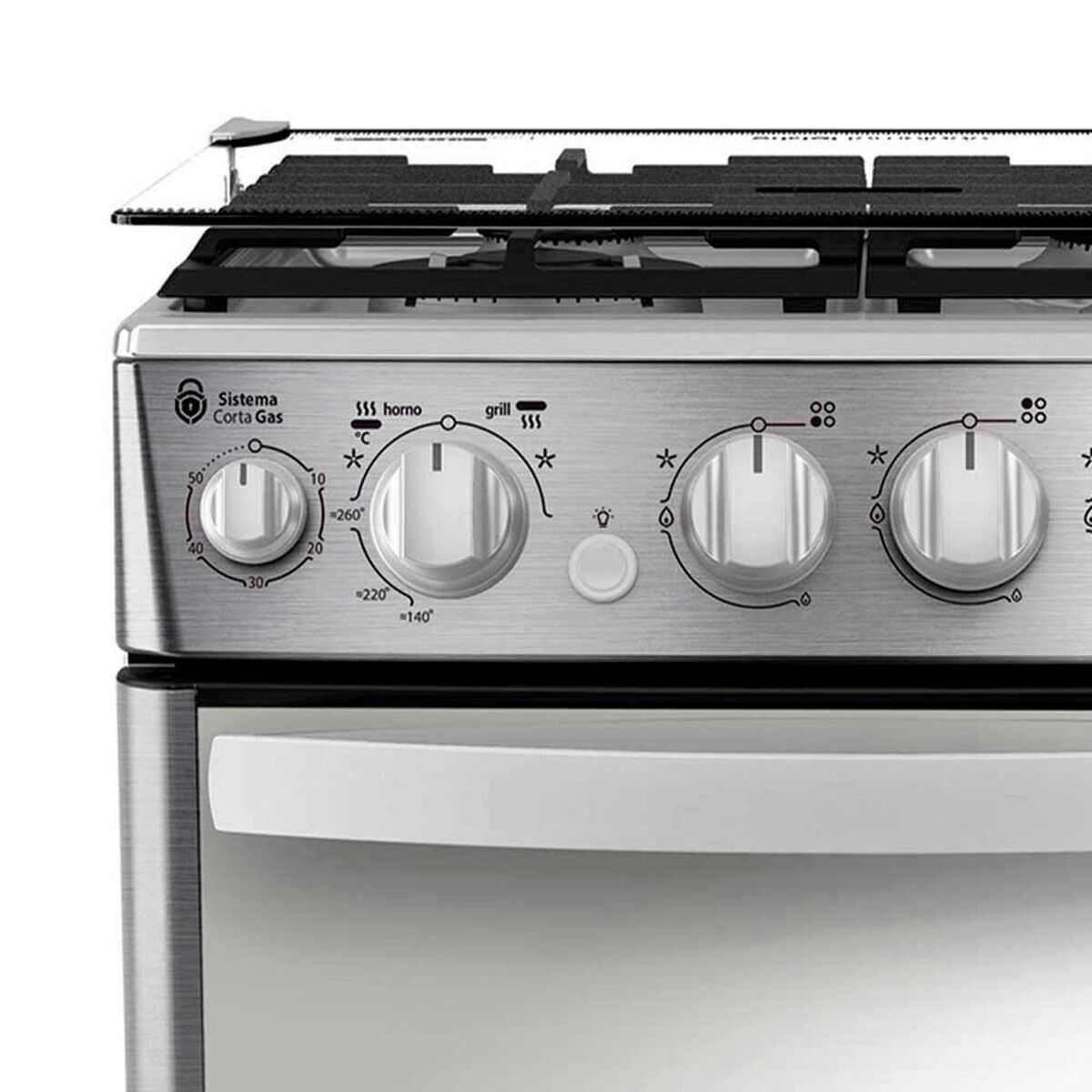 Cocina a Gas Mabe CMC5560FX1 4 Quemadores