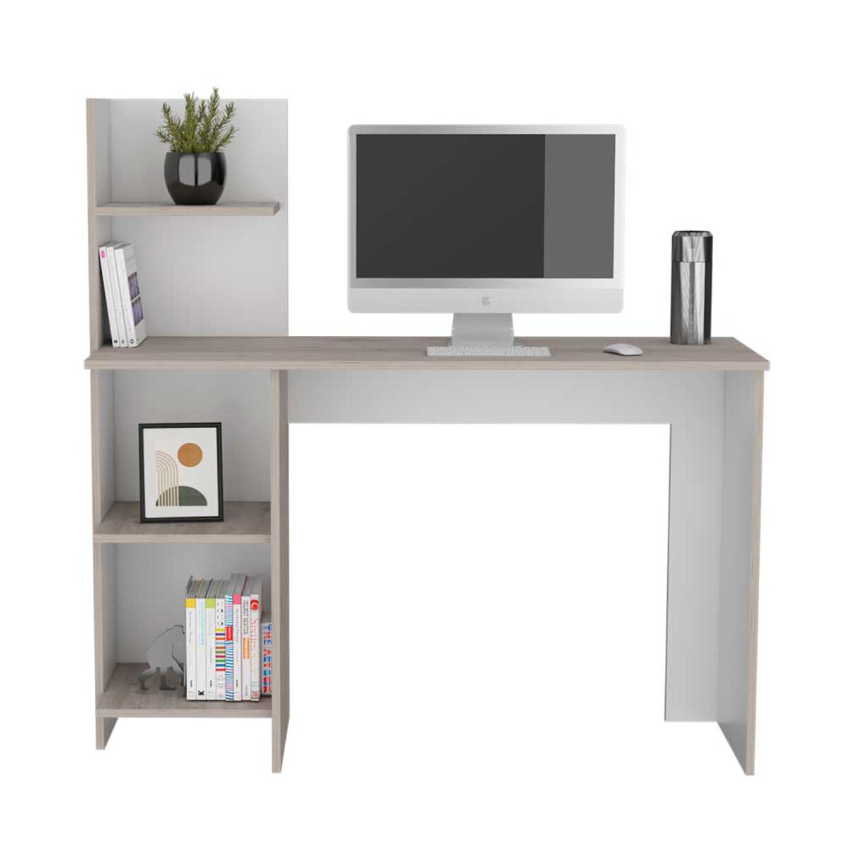 Escritorio TuHome Vilna Bardolino y Blanco