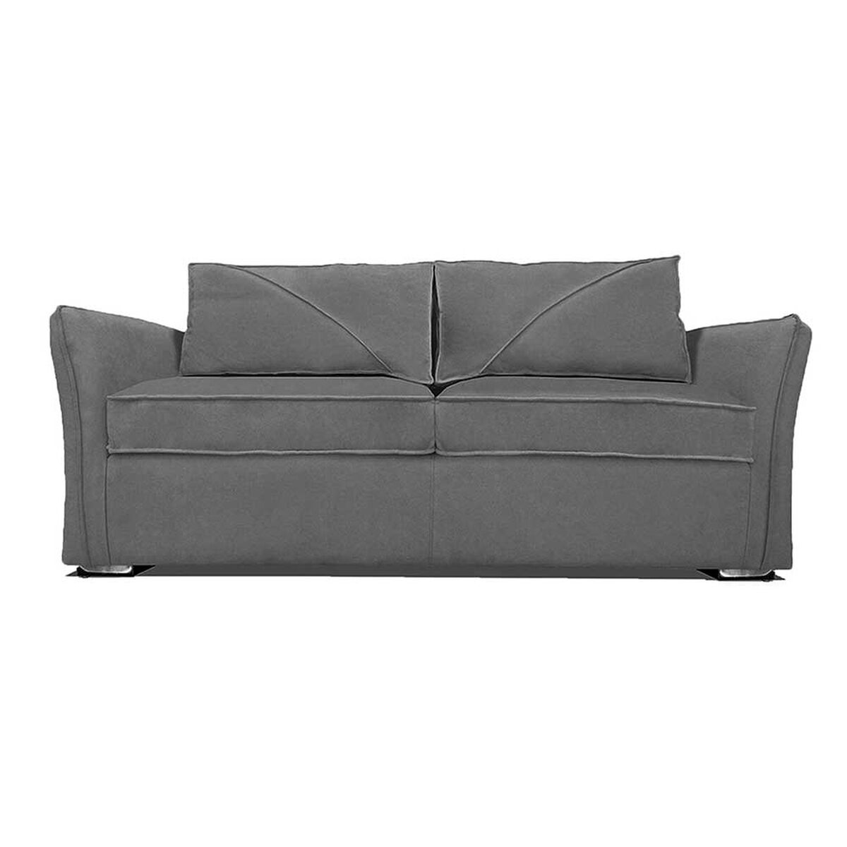 Juego de Living Elegant Detail Atlanta Sofá 3 Cuerpos + Sofá 2 Cuerpos Gris
