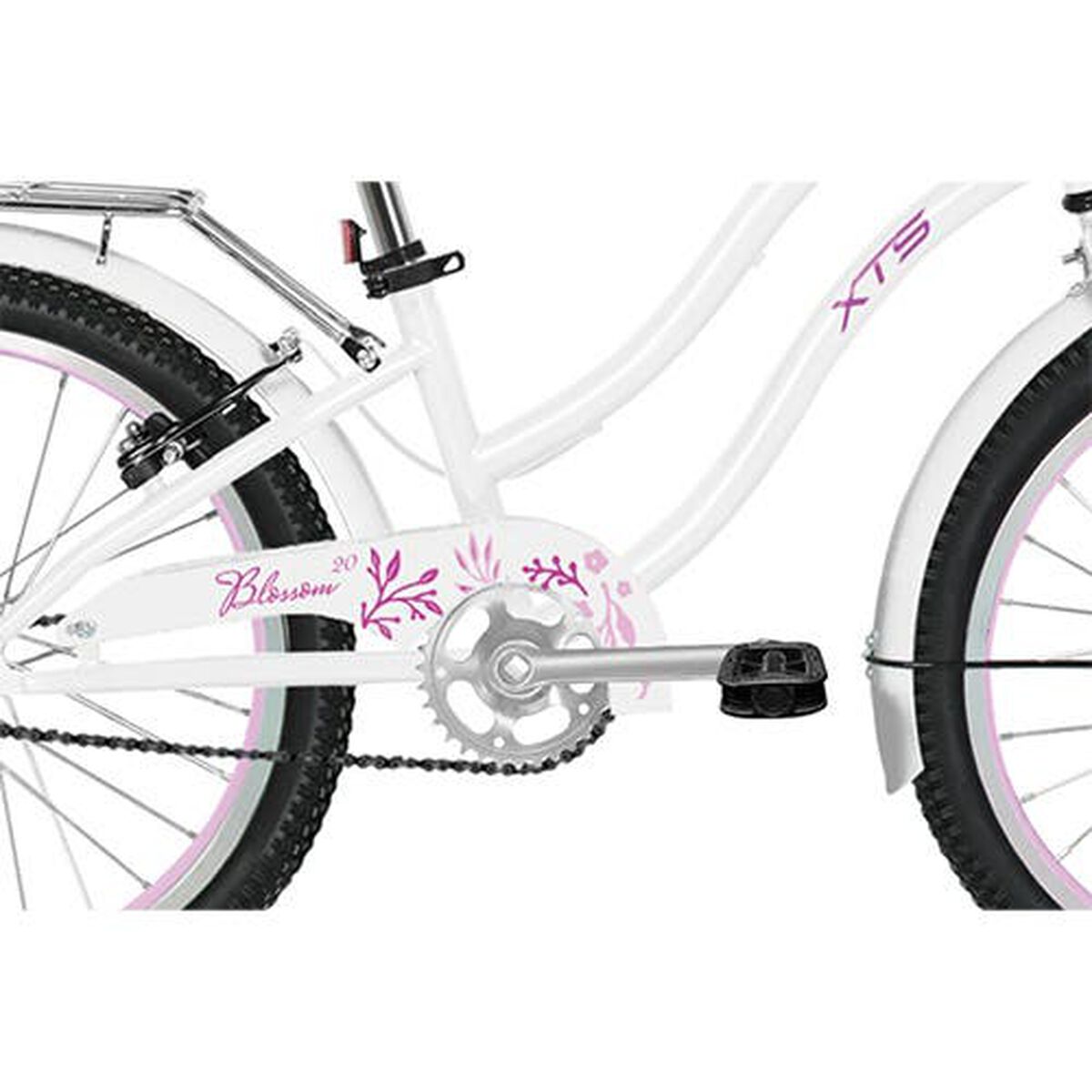 Bicicleta Infantil XTS Blossom Aro 20 Blanca