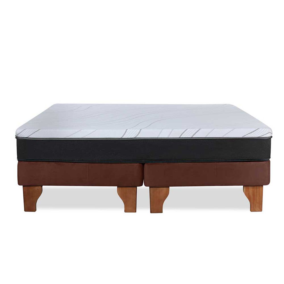 Cama Europea Latam Home 2 Plazas Zen Pro Chocolate