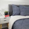 Plumón Estampado Sherpa Casanova 2 Plazas Azul