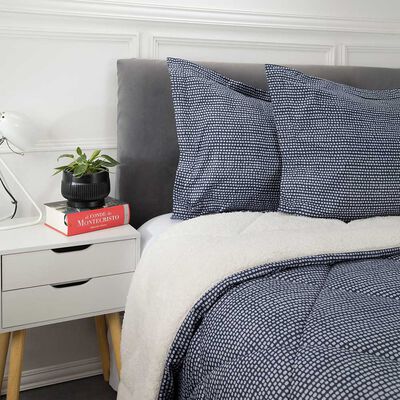 Imagen 2 del producto Plumón Estampado Sherpa Casanova 1.5.Plazas Azul, Rosa