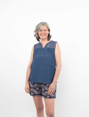 Imagen 1 del producto Blusa Sin Mangas Mujer Portman Club Azul, Beige, Mostaza, Negro, Rosa