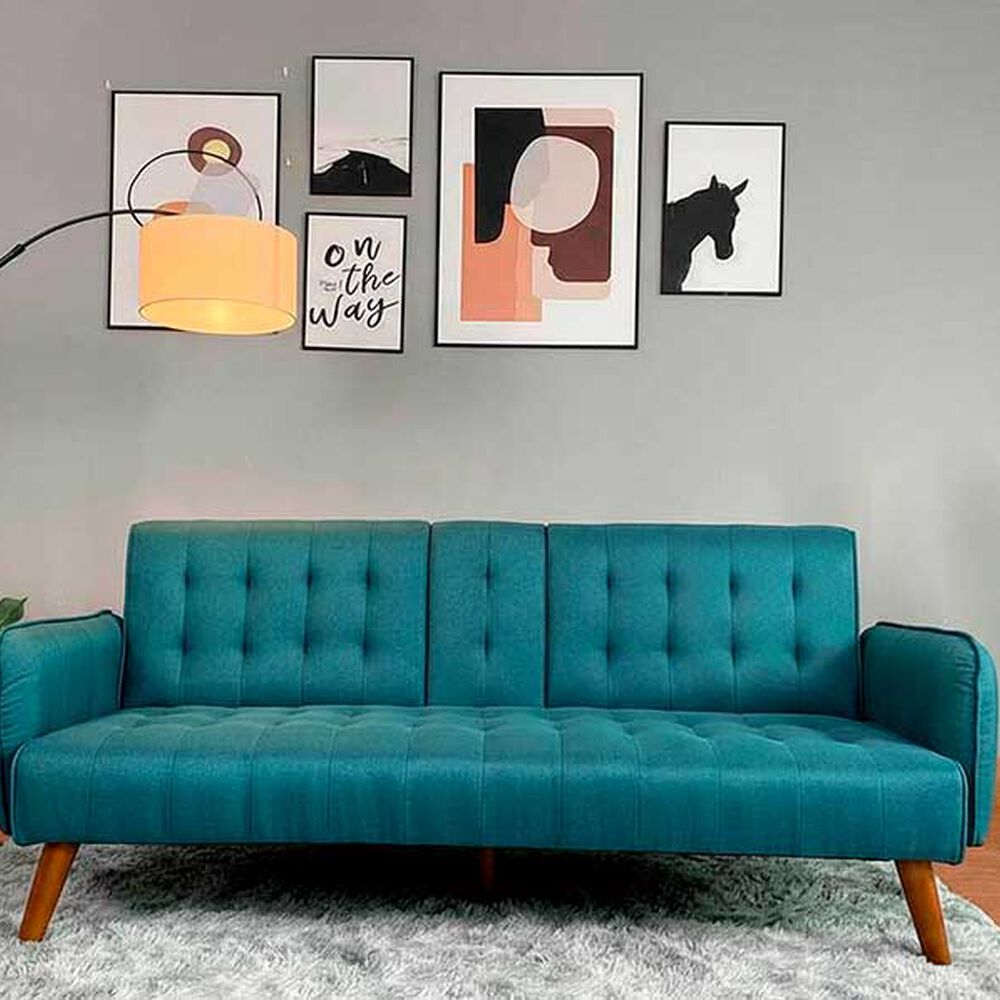 Sofá Cama Casanova Renata 3 Cuerpos Azul