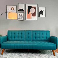 Sofá Cama Casanova Renata 3 Cuerpos Azul