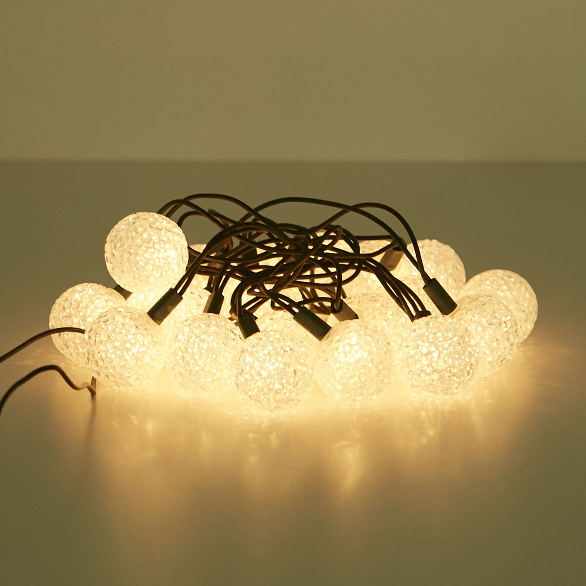 Set 20 Luces Esferas Blancas Casanova