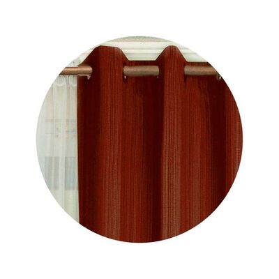 Imagen 2 del producto Combo Cortinas Doral Emilia 220 x 140 cm Terracota