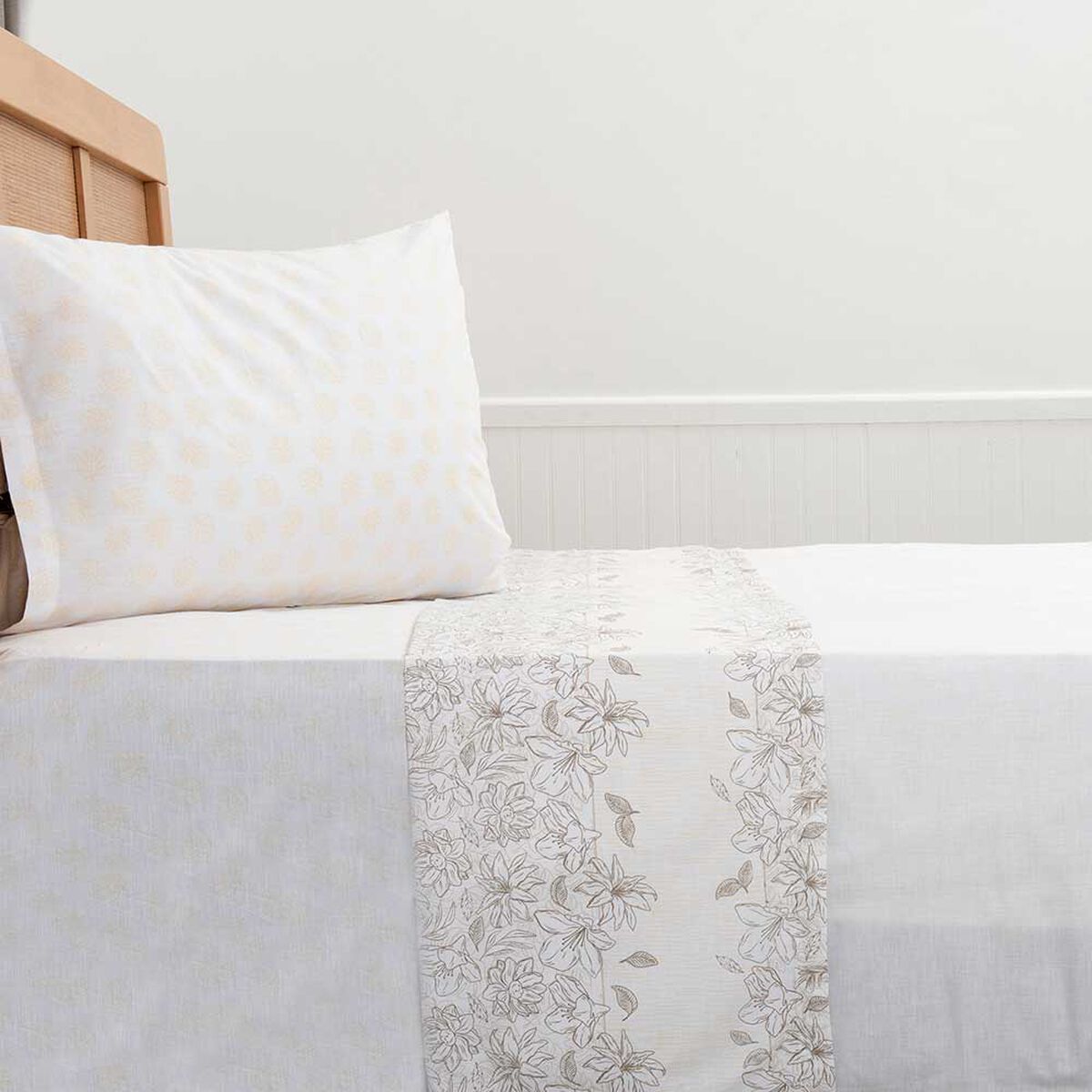 Juego de Sábanas Mashini 180 Hilos 1,5 Plazas Estampado Multicolor