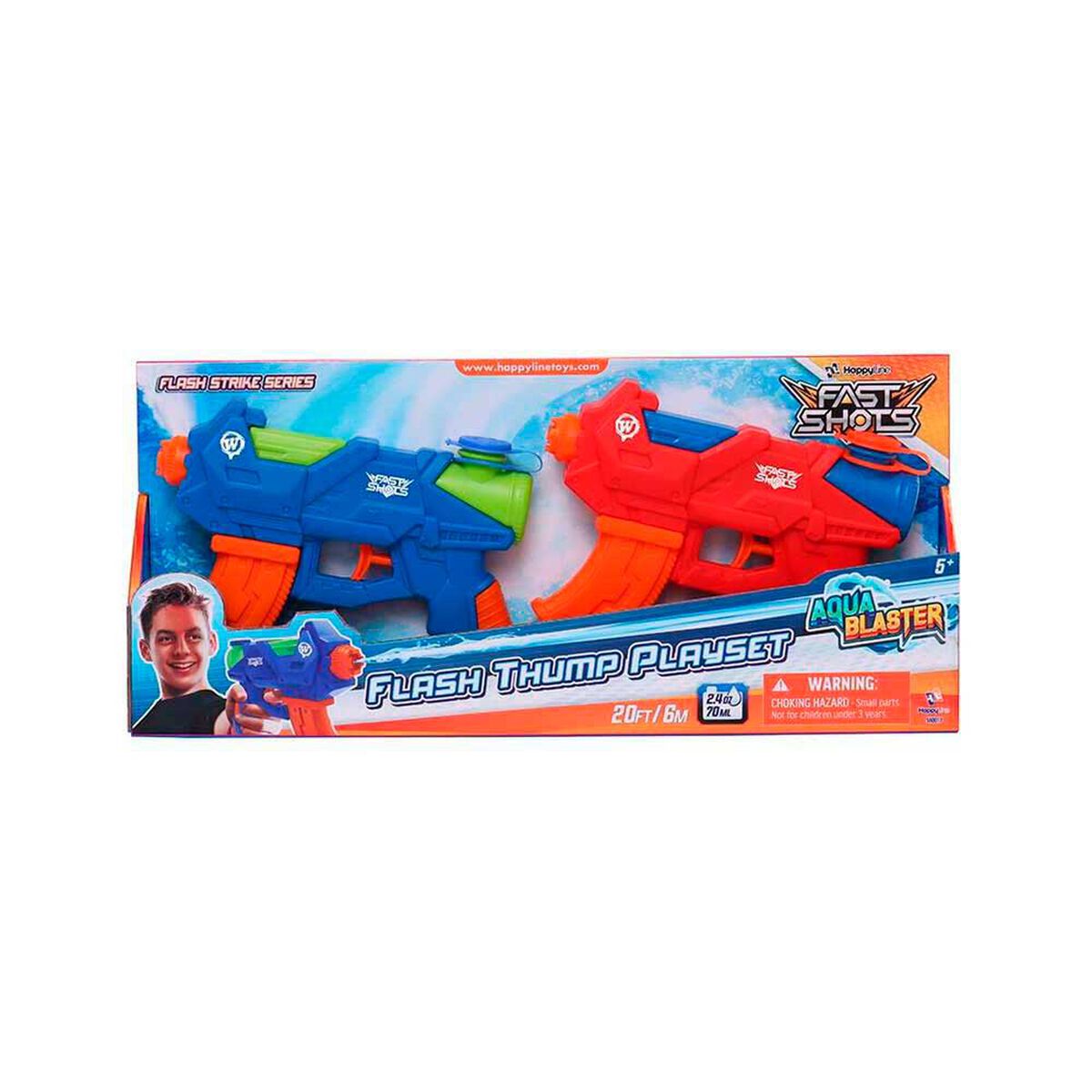 2 Lanzadores De Agua Lanza 6M, Tanque 70Ml