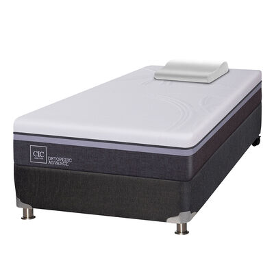 Imagen 1 del producto Box Spring CIC 1,5 Plazas Ortopedic Advance + Almohada