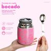Termo Comida UMA Barbie & Friends + Cuchara 450ml Acero Inox Rosa