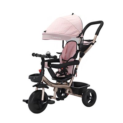Triciclo 3 en 1 con Apoya Pies 360°LuBabycas Rosado