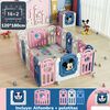 Corral 1.2*1.8m Rosado con Alfombra Lubabycas