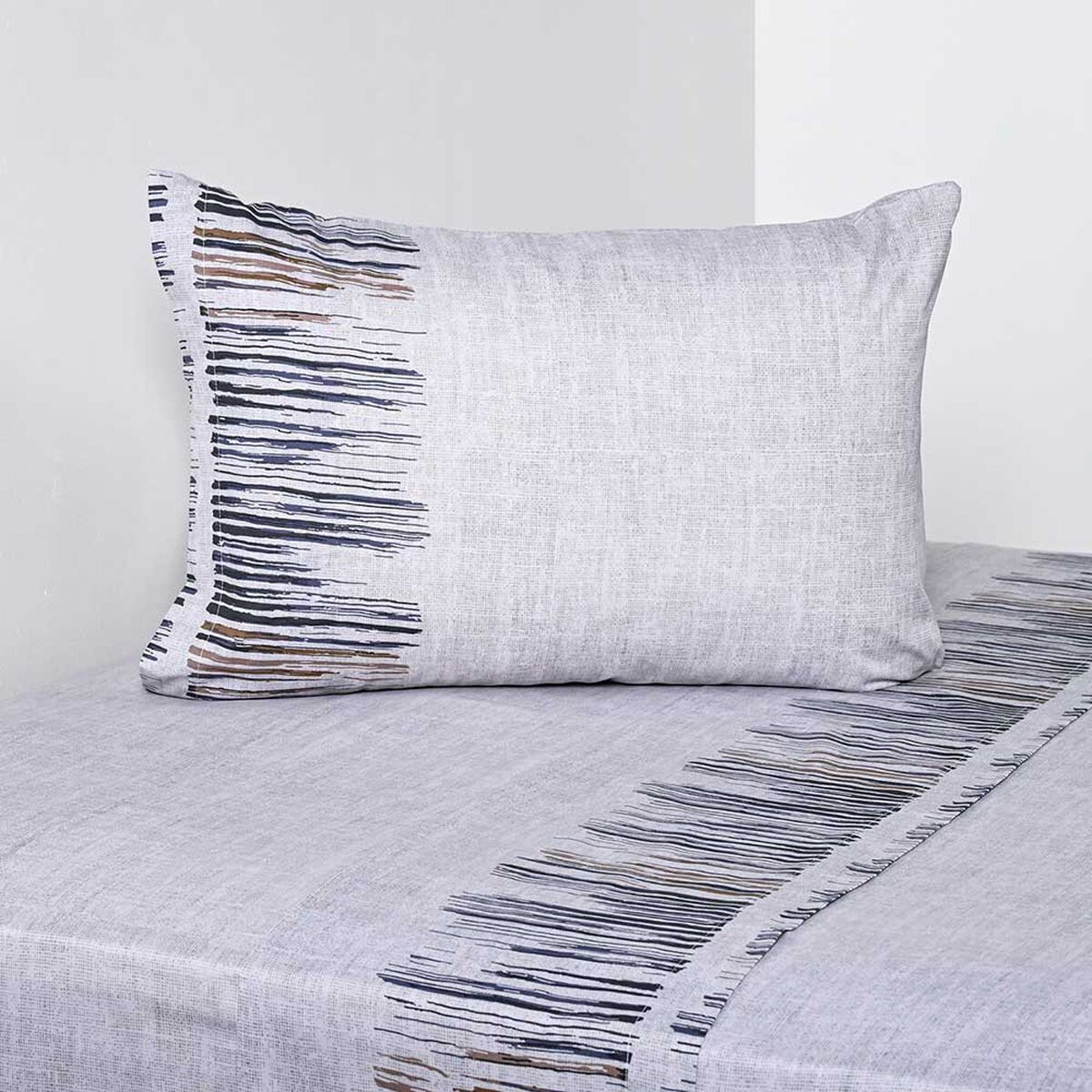 Juego de Sábanas Estampado American Family 144 Hilos 1,5 Plazas Bluestone