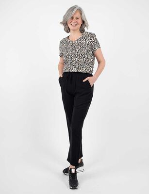 Imagen 2 del producto Pantalón Mujer Portman Club Animal, Navy, Negro, Negro-Prin