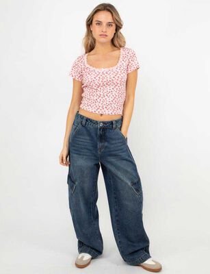 Imagen 2 del producto Polera Manga Corta Mujer Icono Burdeo, Color-1, Dark, Negro