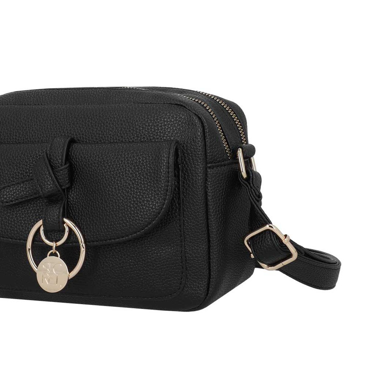 Cartera Bandolera Secret Mantua SC7 Peque&ntilde;a Negra