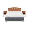 Cama Americana CIC 2 Plazas Excellence Plus + Respaldo + 2 Veladores New Gales
