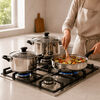 Bater&iacute;a de Cocina Acero Inox Fantuzzi Corazza 5 Piezas