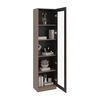Vitrina Tuhome Home E6 1 Puerta Avellana Wengue