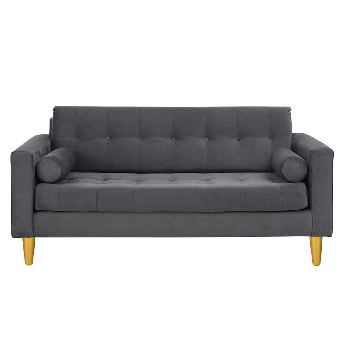 Sof&aacute; Bodevir Retro Felpa 01 3 Cuerpos Gris&nbsp;