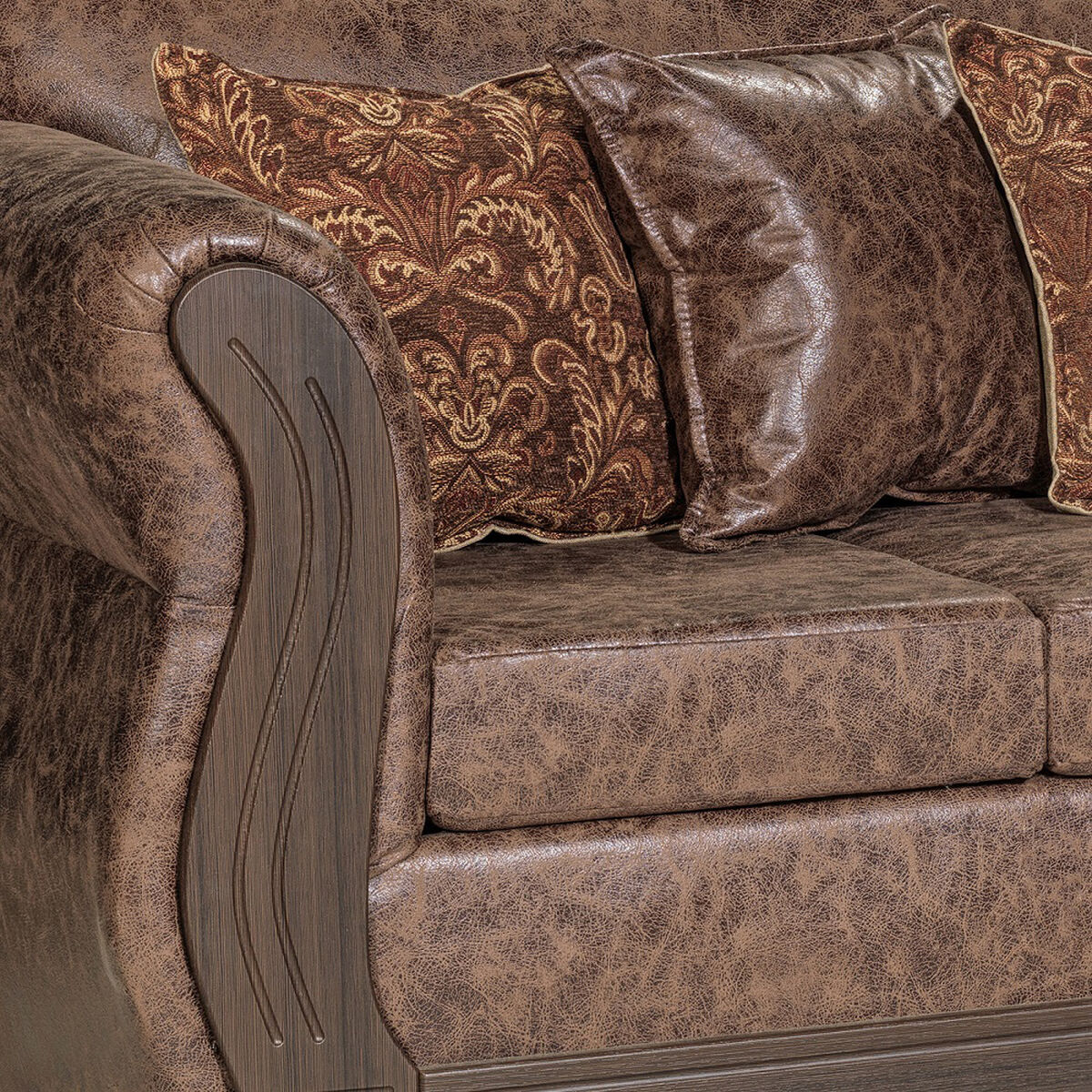 Juego de Living Essenza David 3-1-1 Caf&eacute;