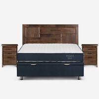 Boxet Rosen 2 Plazas UpLine + Respaldo + 2 Veladores Dolce