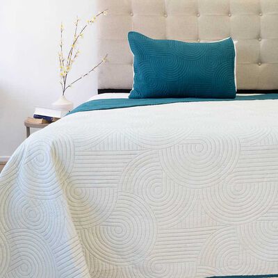 Imagen 2 del producto Quilt Doral 1,5 Plazas Petroleo Verde Origins