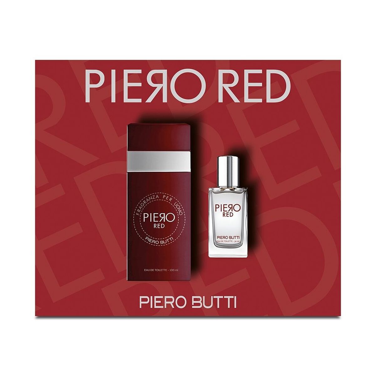 Set Perfume Piero Butti Hombre Red EDT + Miniatura