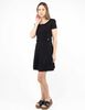 Vestido Corto Manga Corta Mujer Zibel