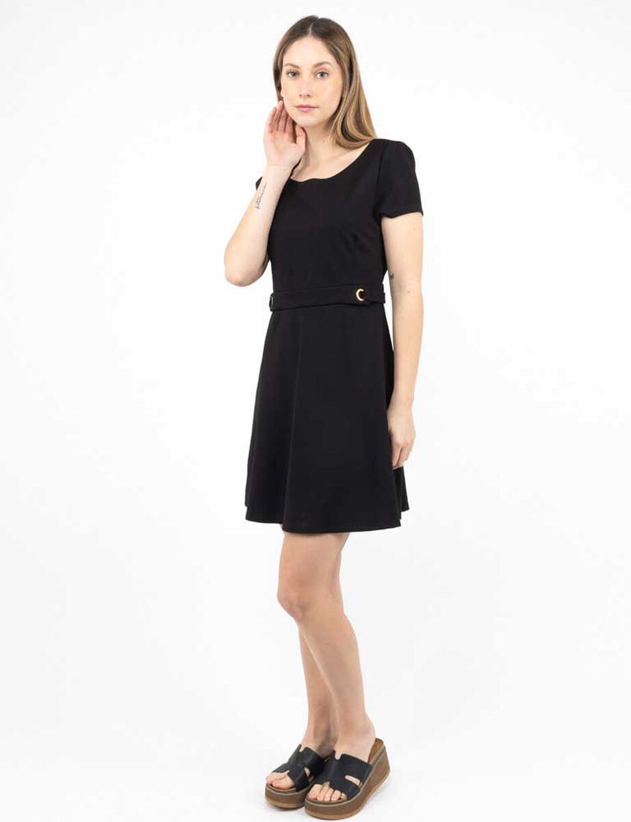 Vestido Corto Manga Corta Mujer Zibel