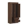 Closet Stanford 3 Puertas 2 Cajones Chocolate