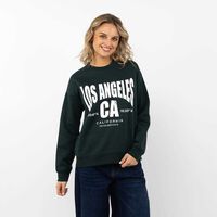 Polerón Con Estampado Mujer Icono Verde