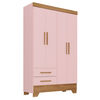 Closet Di Poretti Design Bambole 2 Cajones 4 Puertas Rosado Nude