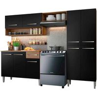 Mueble de Cocina Vekkahome Emilly Negro