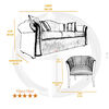 Juego de Living Elegant Michigan + Sitiales Tela 5 Cuerpos Rojo
